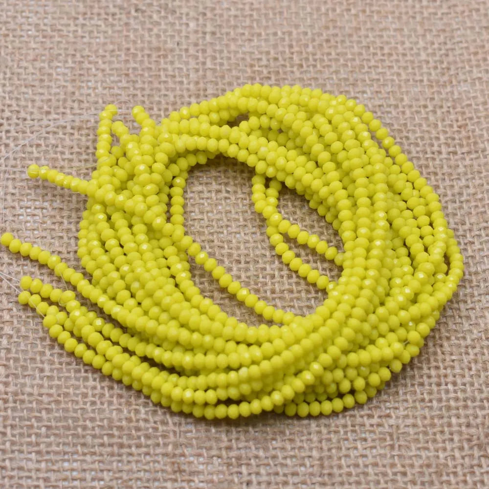 Facetterade glaspärlor med vacker lyster - DIY smycken (2/3/4 mm)