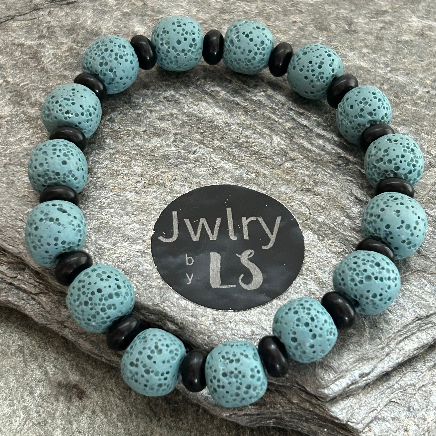 Armband blackstone och lava - Jwlry by LS