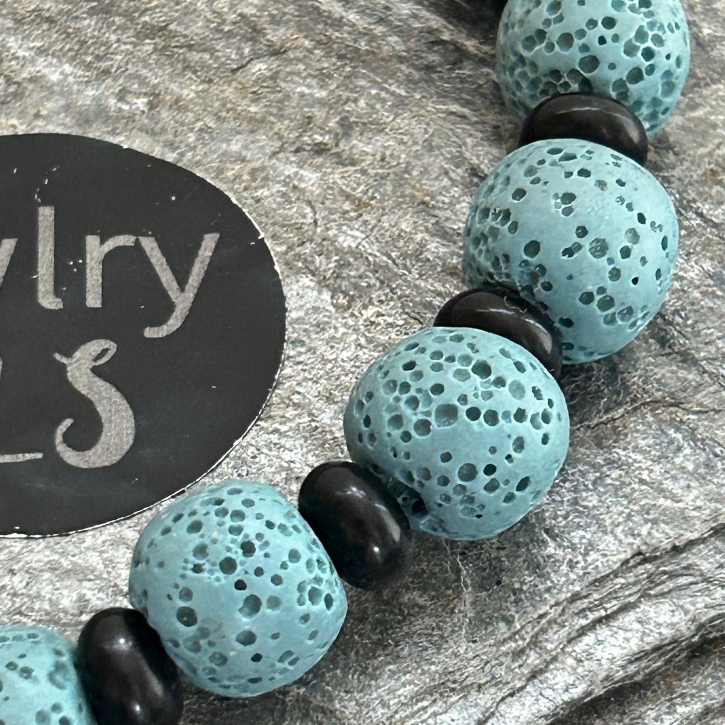 Armband blackstone och lava - Jwlry by LS