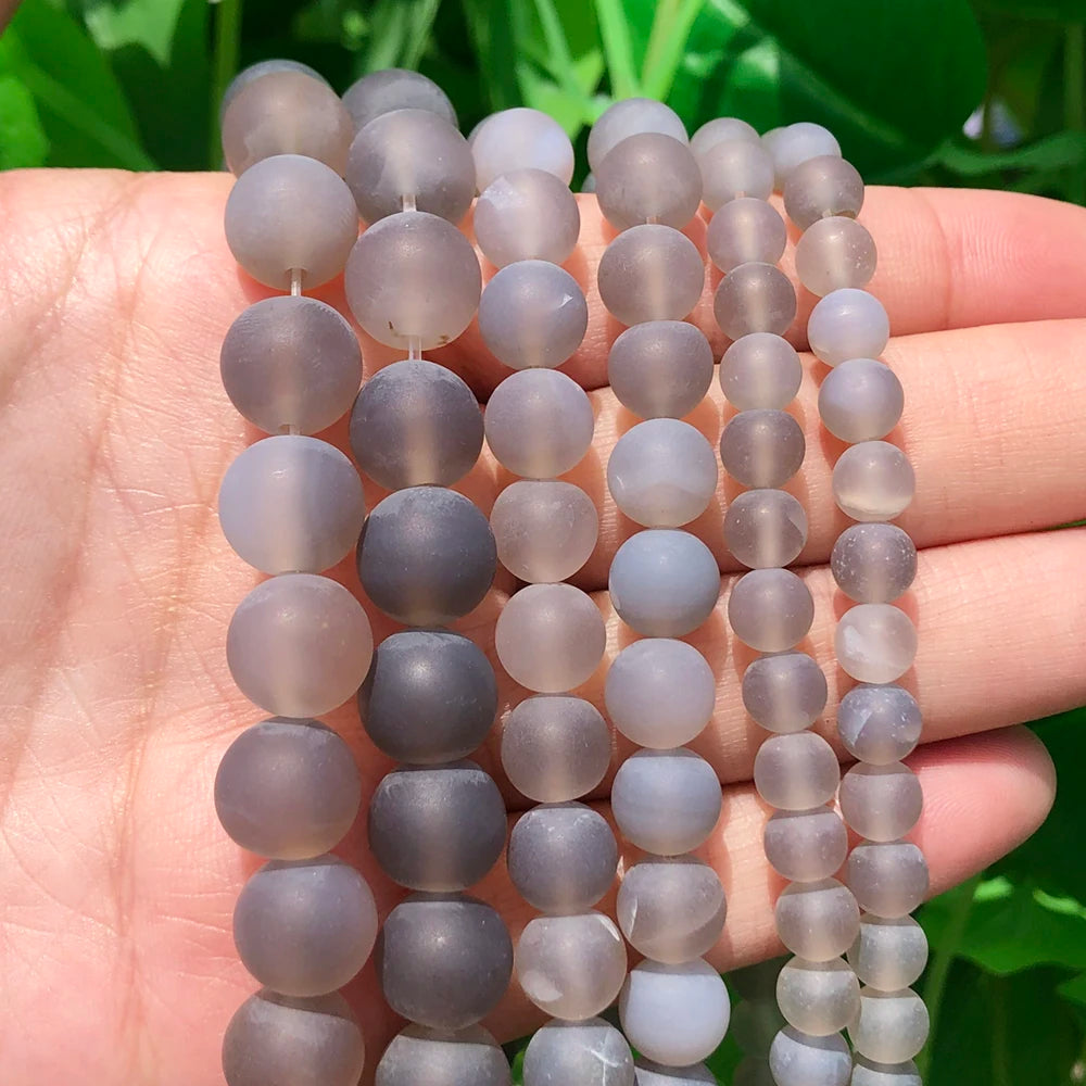 Matta Amazonite pärlor för DIY smyckestillverkning 6/8/10mm