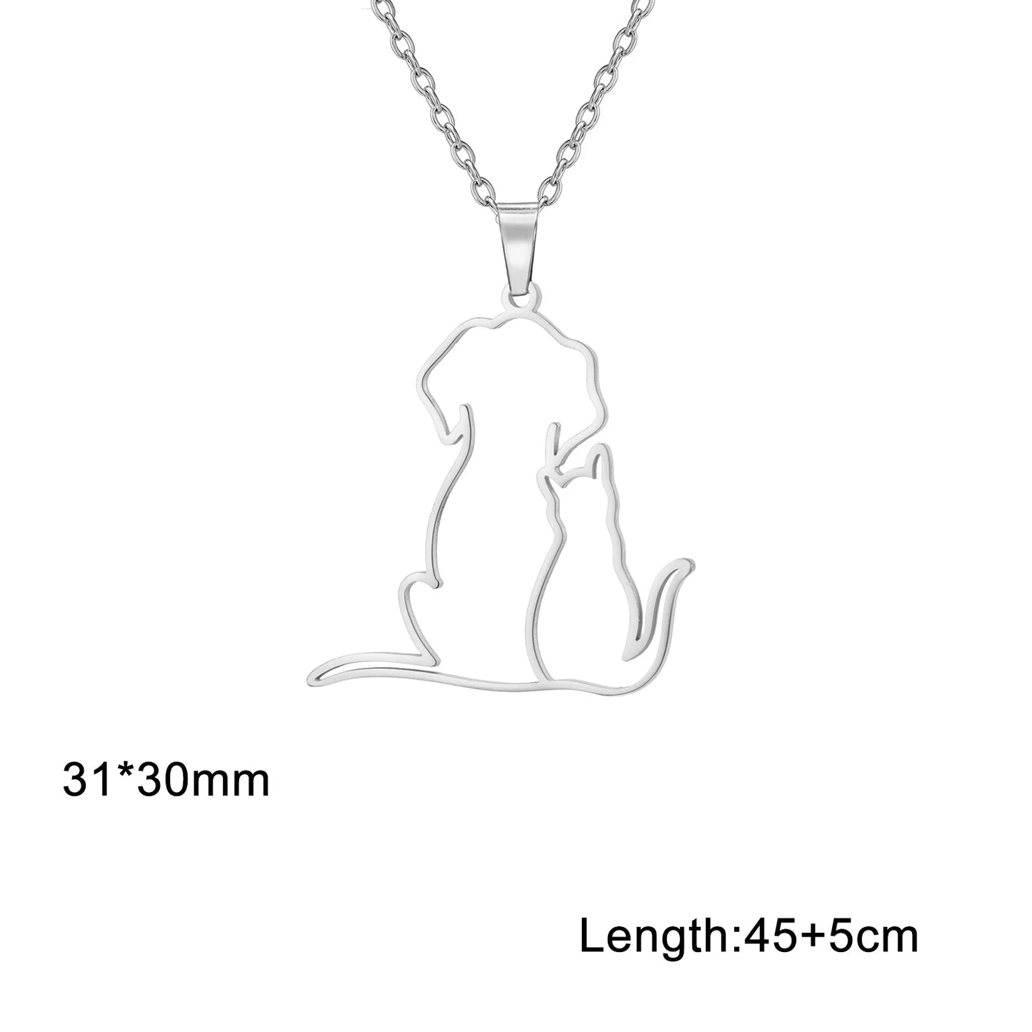 Halsband med katter och hundar