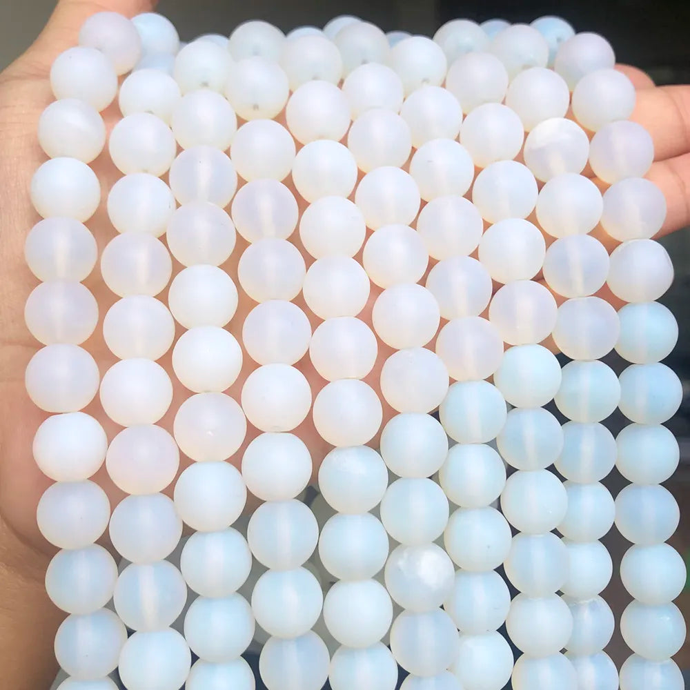 Matta Amazonite pärlor för DIY smyckestillverkning 6/8/10mm