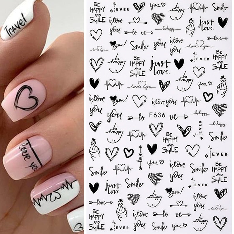 Klistermärken för naglar - nagelstickers