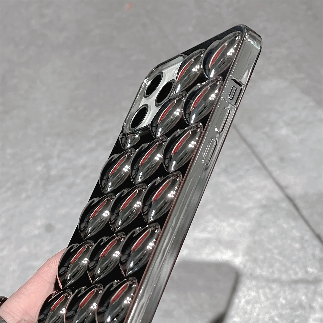 Mobilskal med 3D hjärtan