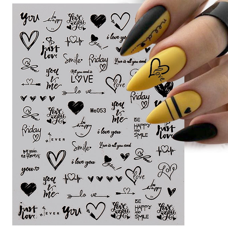 Klistermärken för naglar - nagelstickers