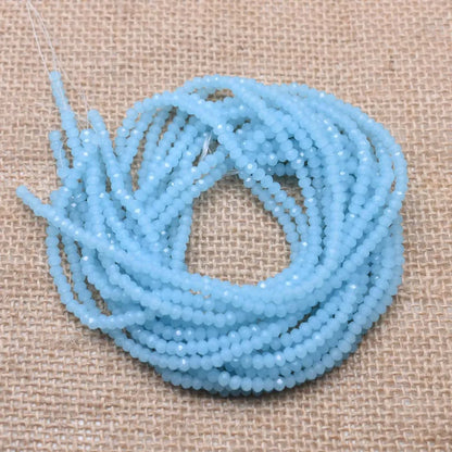 Facetterade glaspärlor med vacker lyster - DIY smycken (2/3/4 mm)