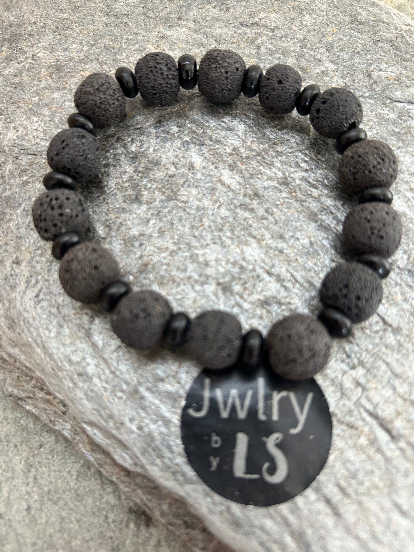 Armband blackstone och lava - Jwlry by LS
