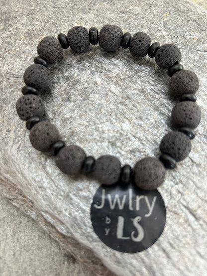 Armband blackstone och lava - Jwlry by LS