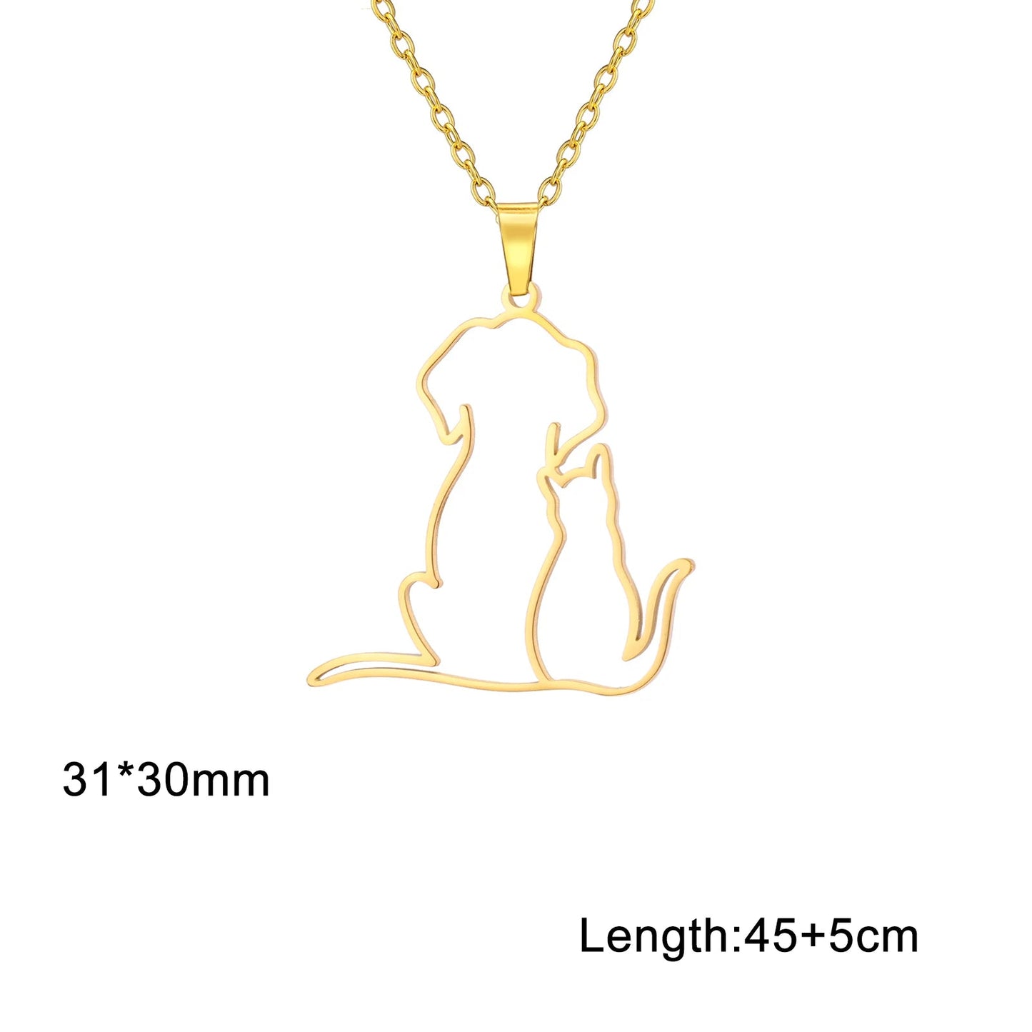 Halsband med katter och hundar
