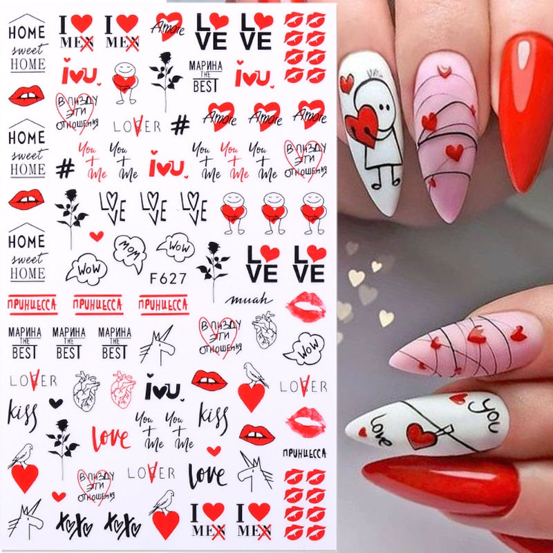 Klistermärken för naglar - nagelstickers
