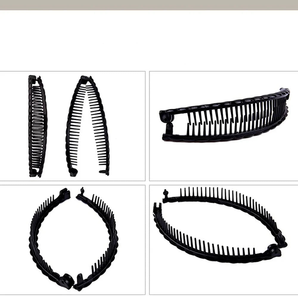 4 st olika Banana Clips - hästsvansklämma
