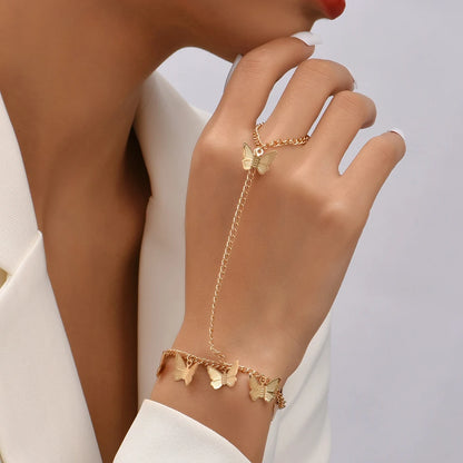 Armband och ring sammanlänkade med en kedja (10 modeller)