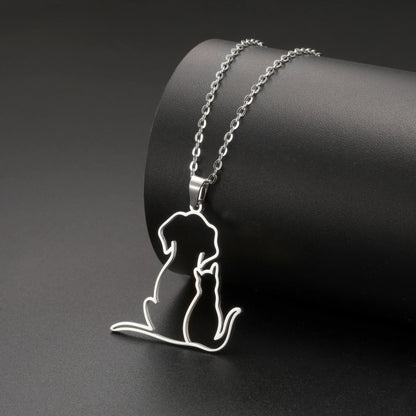 Halsband med katter och hundar