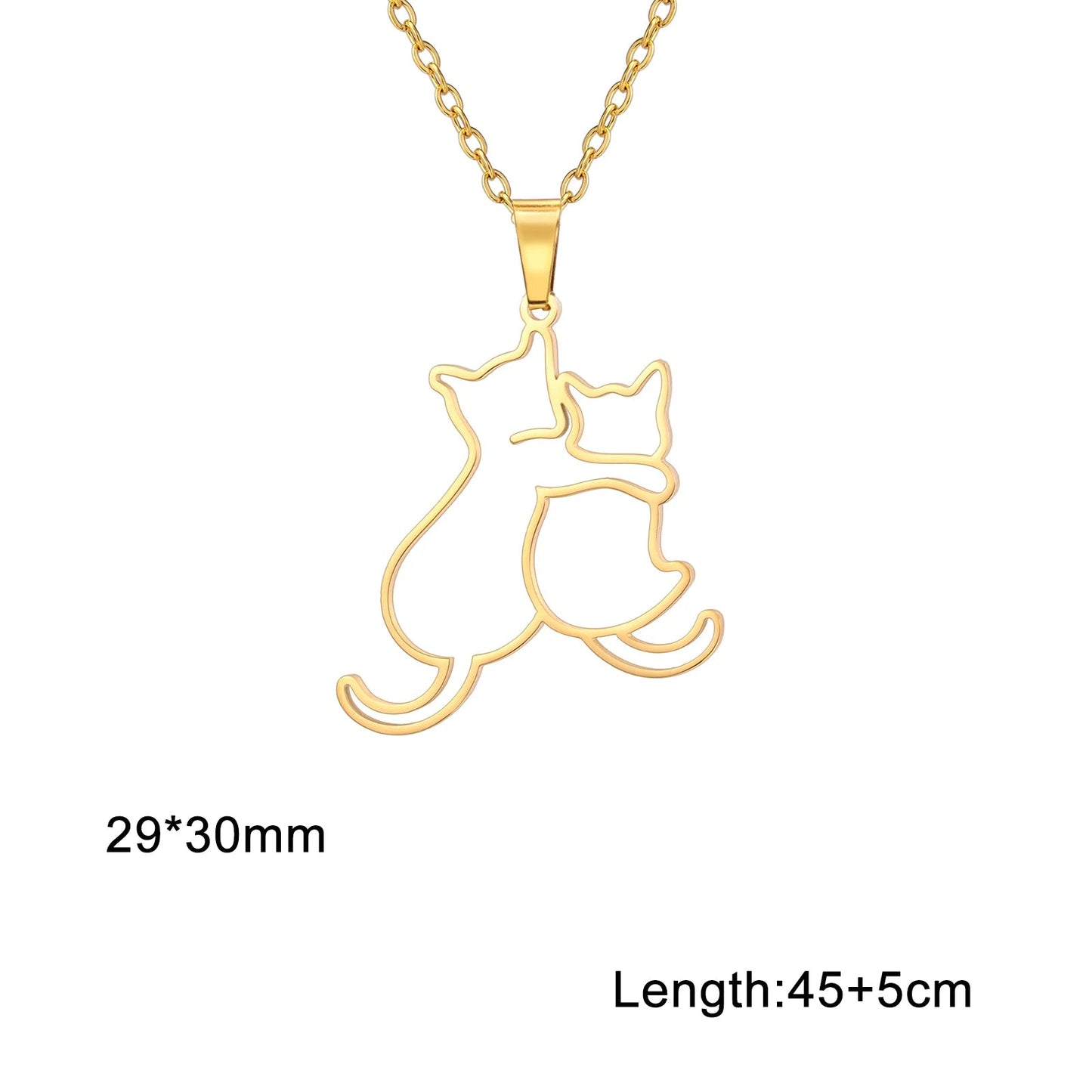 Halsband med katter och hundar