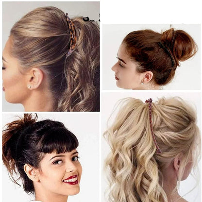 4 st olika Banana Clips - hästsvansklämma