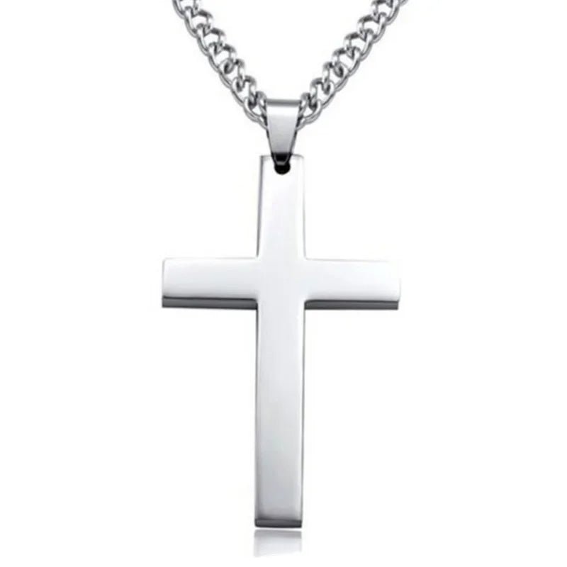 Halsband med ett hängsmycke som ett stilrent kors