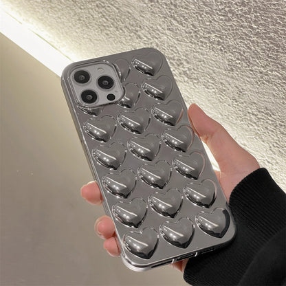 Mobilskal med 3D hjärtan