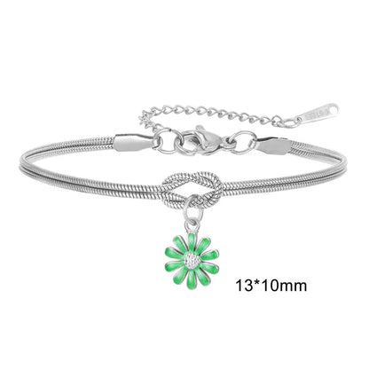 Armband med knut och söt blomma