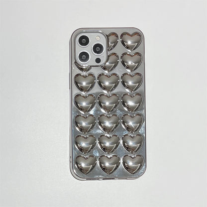 Mobilskal med 3D hjärtan